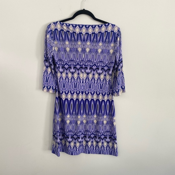 Donna Morgan tunique dress purple white size 4 - Picture 3 of 8